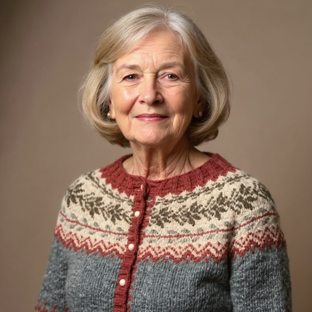 Jessica | Vintage Island-Strikjakke