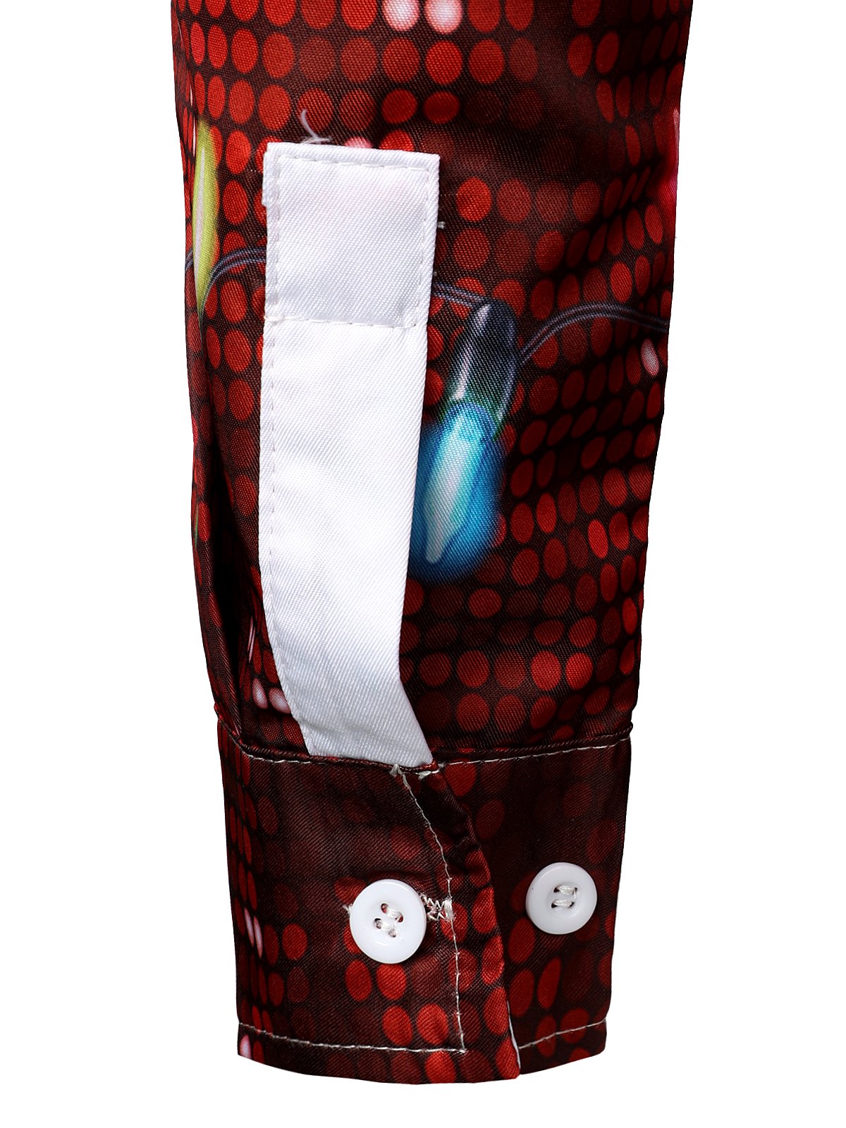 Mænds jule sjove outfit tema top ferie knap-ned langærmet skjorte