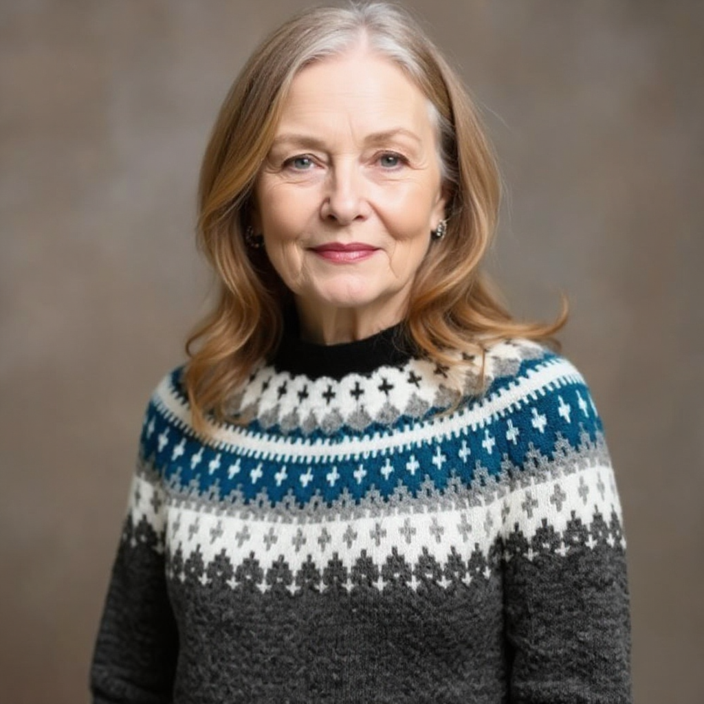 april | Vintage Islandstrikpullover