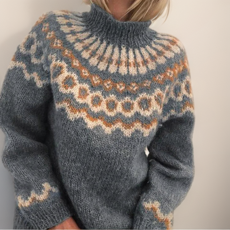 Carla | Vintage Islandstrikpullover