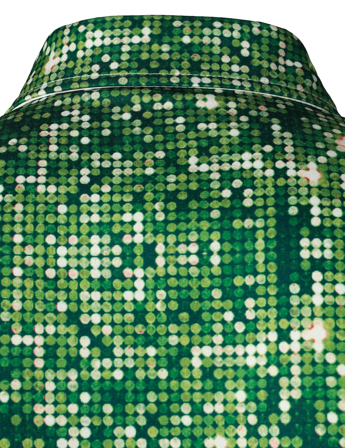 Mænds Juletræ Sjovt Outfit Juletema Top Ferie Grøn Knap Langærmet Skjorte 